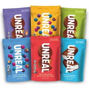 unreal vegan chocolate variety six pack