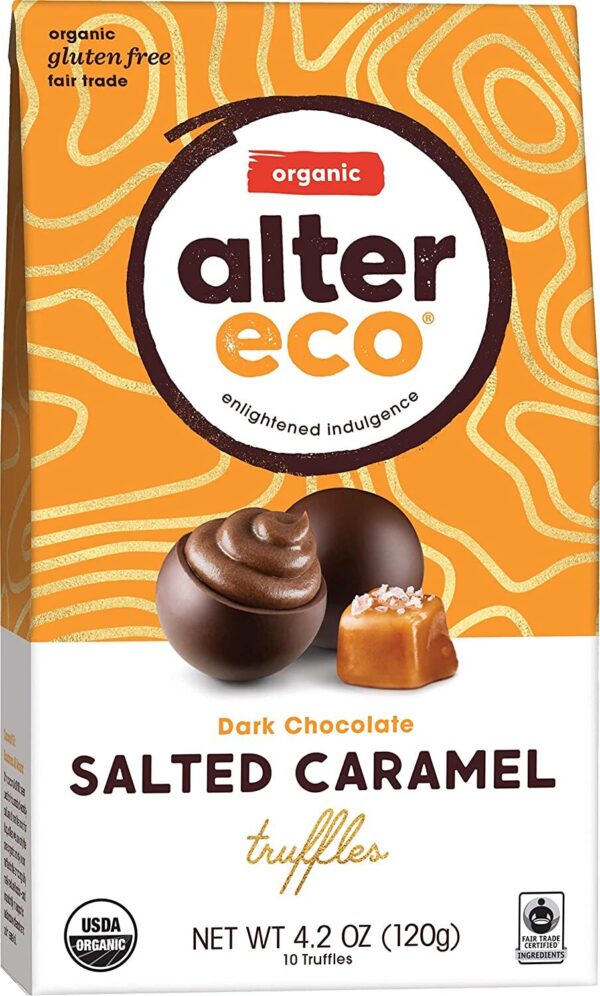 alter eco dark chocolate salted caramel truffles gluten free