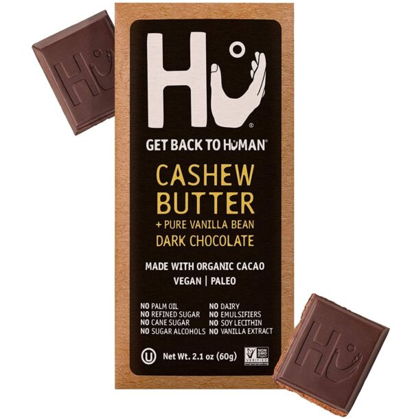 vegan gluten free organic hu cashew butter dark chocolate bar