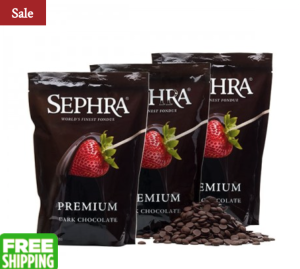 sephra dark semi-sweet chocolate for fountains gluten free 6 lbs