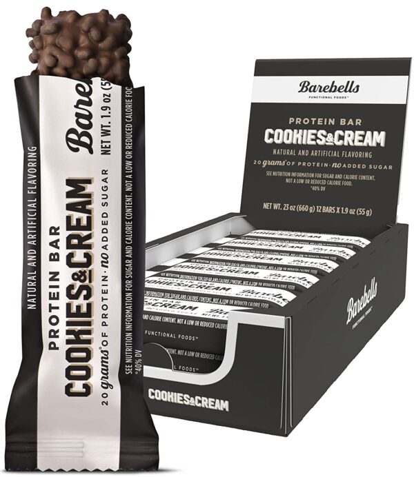 barebells protein bars cookies and cream