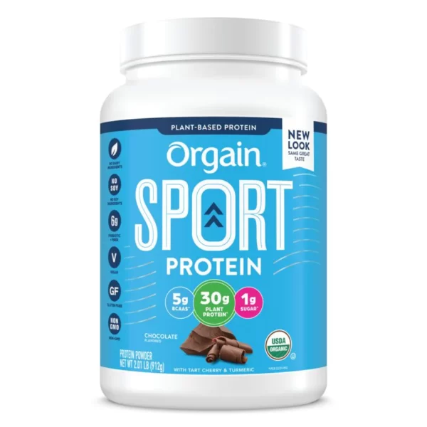 orgain sport protein powder chocolate