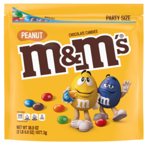 Peanut M&Ms party size bag