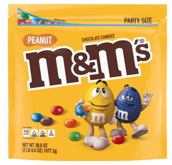 Peanut M&Ms party size bag
